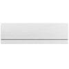 Single Ended Shower Bath with Front Panel &amp; Chrome Bath Screen 1500 x 700mm - Alton