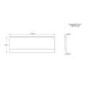 ONLY OPENED - 1500mm Acrylic Bath Front Panel with Plinth - Supastyle