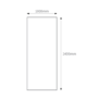 White Gloss PVC Shower Wall Panel - 2400 x 1000mm