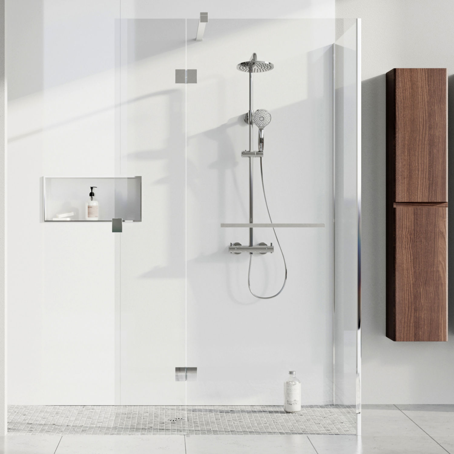 White Gloss Pvc Shower Wall Panel, Tiled Panels Bathroom