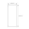 White Granite PVC Shower Wall Panel - 2400 x 1000mm