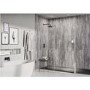Silver Metro Metallic PVC Shower Wall Panel - 2400 x 1000mm