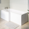 L Shape Shower Bath Left Hand 1500 x 850mm - Lomax