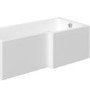 L Shaped Shower Bath Right Hand 1500 x 850mm - Lomax