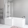 GRADE A2 - 1500mm L Shaped Acrylic Bath Front Panel - Lomax