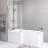 750mm L Shaped Acrylic Bath End Panel - Lomax