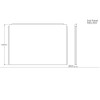 750mm L Shaped Acrylic Bath End Panel - Lomax