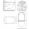 Wall Hung Smart Bidet Toilet Round - Purificare