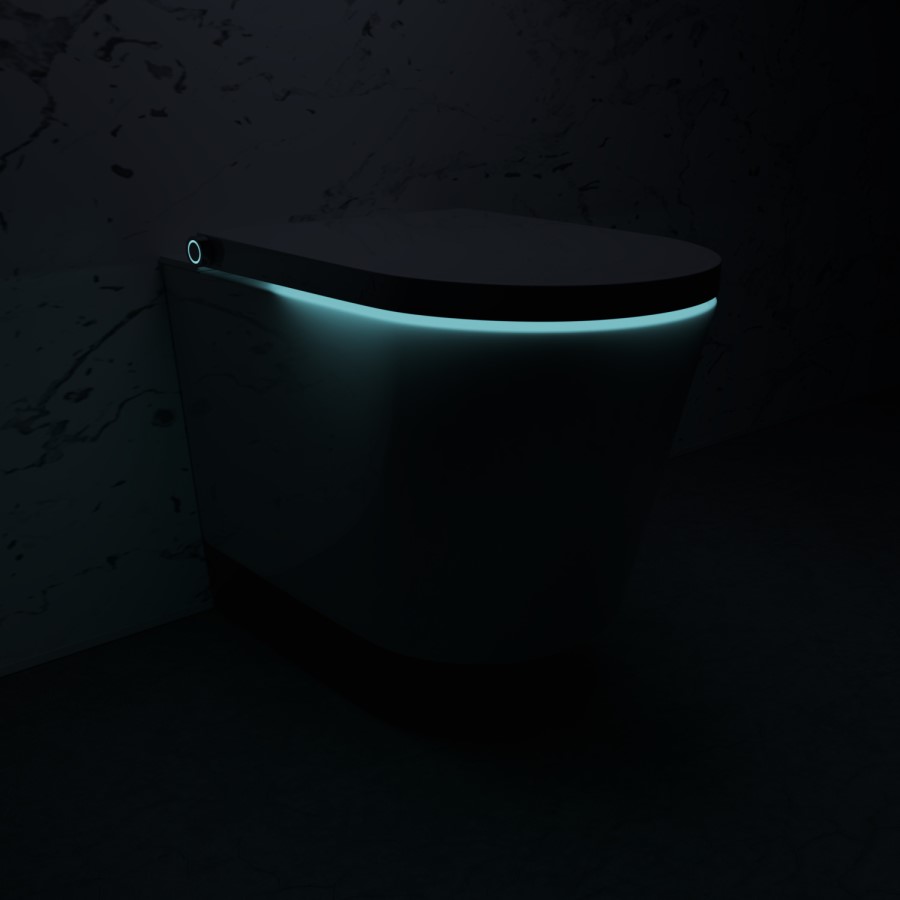 GRADE A2 - Wall Hung Smart Bidet Toilet Round - Purificare