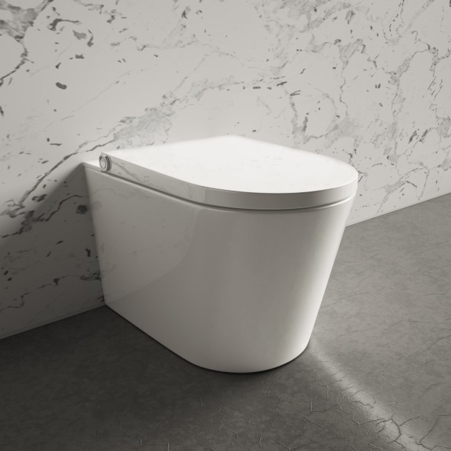 Back to Wall Smart Bidet Round Toilet - Purificare