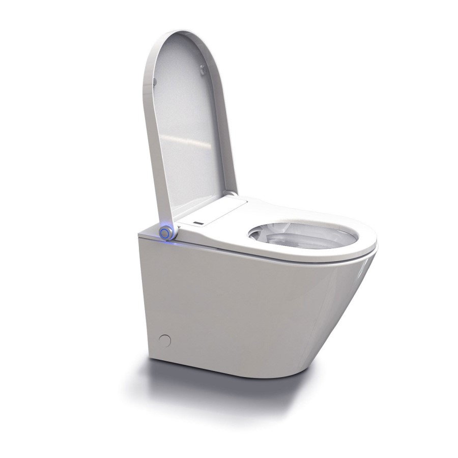 GRADE A1 - Back to Wall Bidet Toilet Combo- Built in Dryer & Spray-Purificare