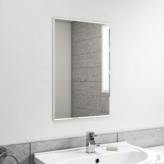 Rectangular Bathroom Mirror 400 x 600mm - Helios