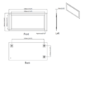 Rectangular Bathroom Mirror 1200 x 500mm - Tucana