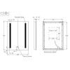 Rectangular LED Heated Bathroom Mirror 500 x 700mm - Capella