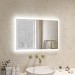 Rectangular LED Bathroom Mirror with Demister 500 x 700mm - Ariel