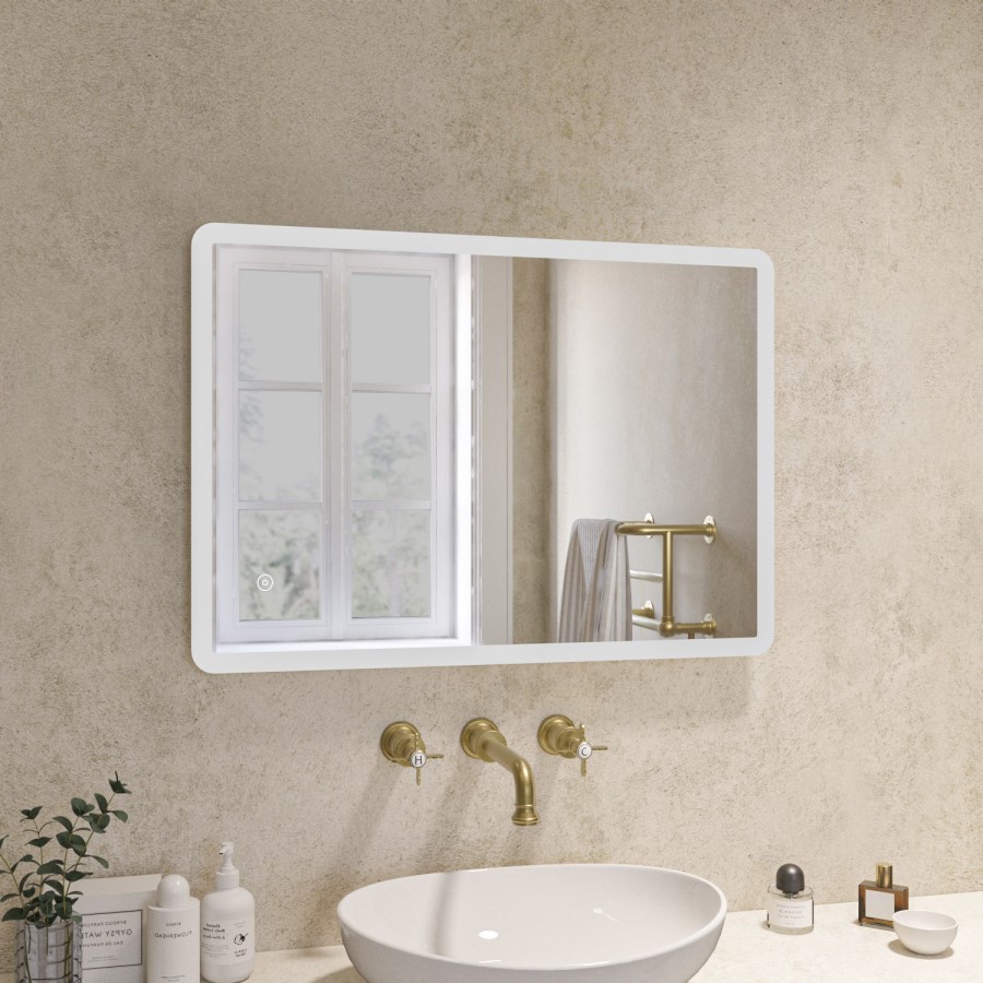 GRADE A1 - 500 x 700mm Illuminated LED Bathroom Mirror - Ariel