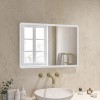 Rectangular LED Bathroom Mirror with Demister 500 x 700mm - Ariel