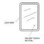GRADE A1 - 500 x 700mm Illuminated LED Bathroom Mirror - Ariel