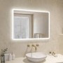 GRADE A1 - Rectangular LED Heated Bathroom Mirror 600 x 800mm - Ariel