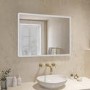 GRADE A1 - Rectangular LED Heated Bathroom Mirror 600 x 800mm - Ariel