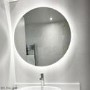 ONLY OPENED - 800 x 800mm Round Backlit Mirror - Luna