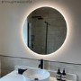 ONLY OPENED - 800 x 800mm Round Backlit Mirror - Luna