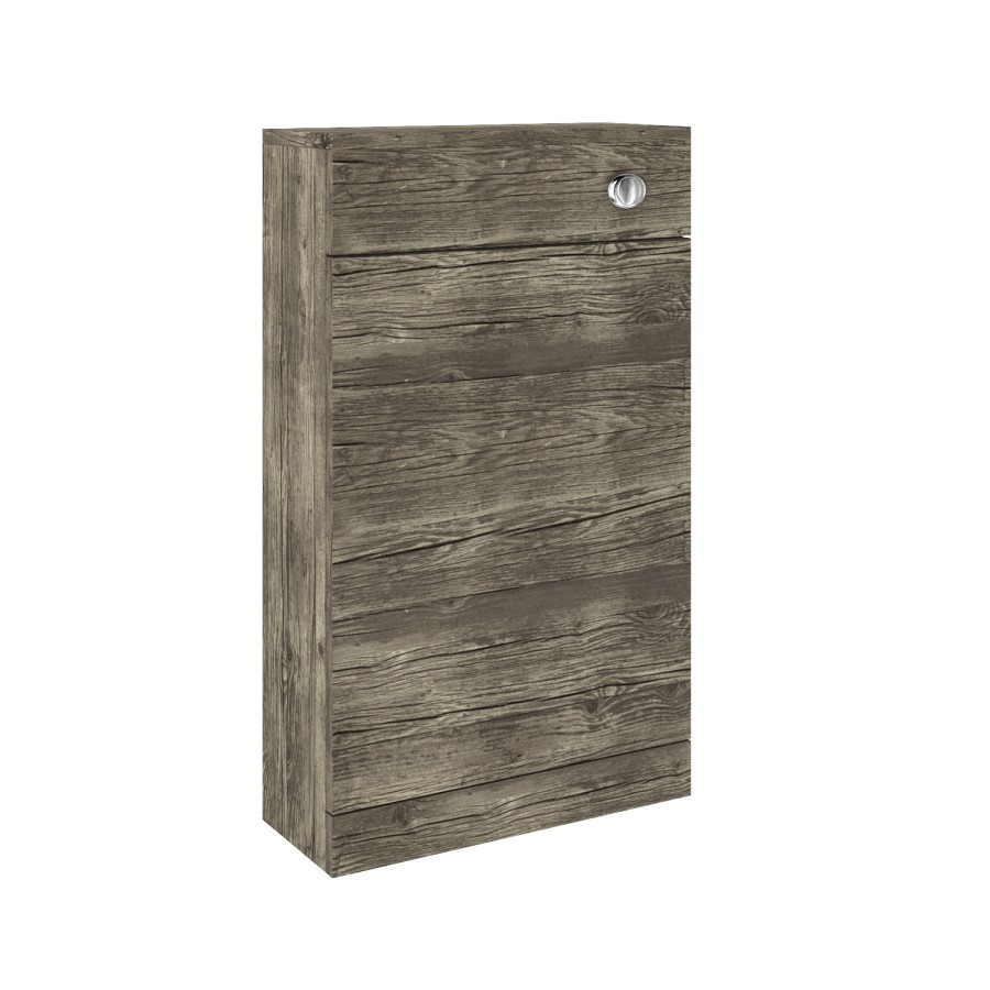 GRADE A3 - 500mm WC Toilet Unit - Grey Wood Effect - Ashford