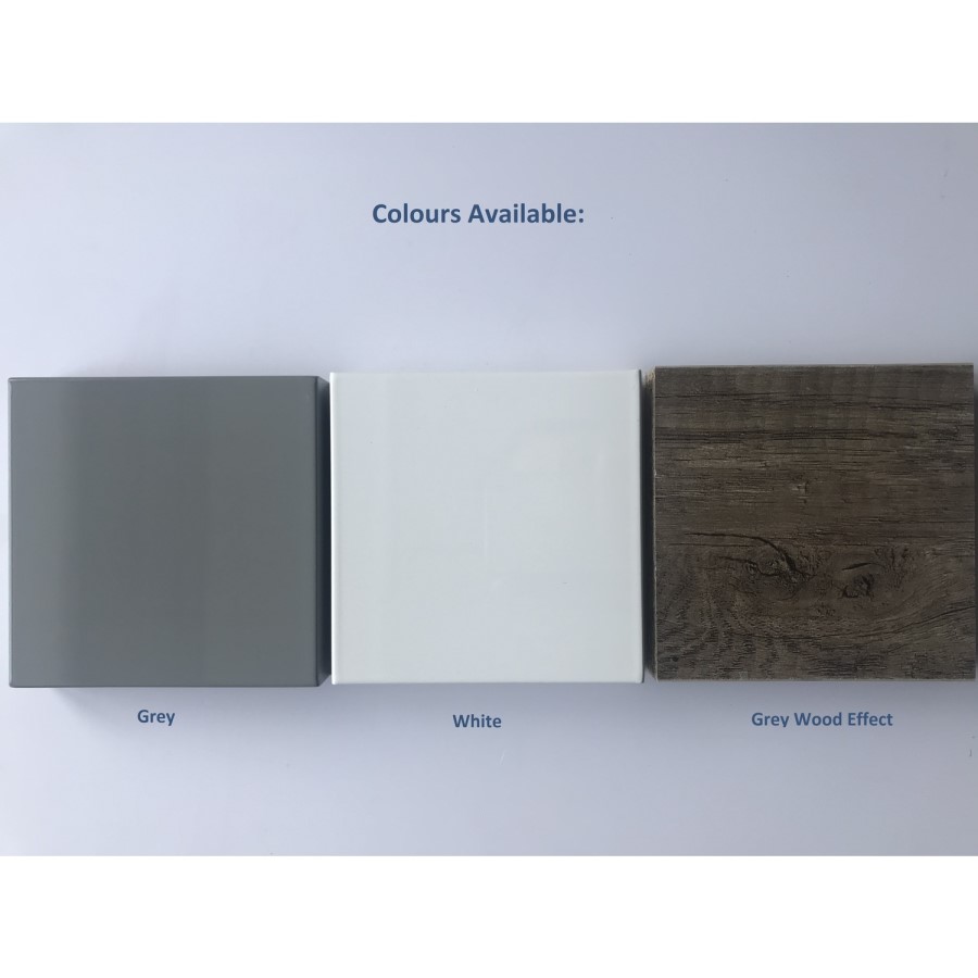 GRADE A3 - 500mm WC Toilet Unit - Grey Wood Effect - Ashford