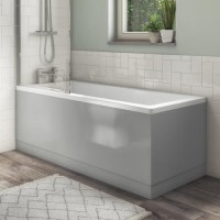 1500mm Wooden Grey Gloss Bath Front Panel - Ashford