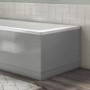 GRADE A1 - 700mm Grey Gloss Bath End Panel - Ashford