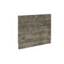 GRADE A1 - 700mm Grey Wood Grain Bath End Panel - Ashford