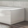 800mm Wooden White Gloss Bath End Panel - Ashford