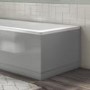 GRADE A1 - 800mm Grey Gloss Bath End Panel - Ashford