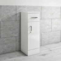 GRADE A2 - 300mm Bathroom Storage Unit White - Classic