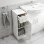 GRADE A2 - 300mm Bathroom Storage Unit White - Classic