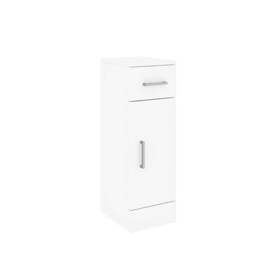 GRADE A2 - 300mm Bathroom Storage Unit White - Classic