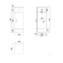 GRADE A2 - 300mm Bathroom Storage Unit White - Classic