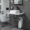 600mm Marble Effect Countertop Basin Shelf Only - Lund
