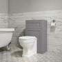 500mm Grey Back to Wall Toilet Unit Only - Baxenden