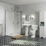 GRADE A1 - Traditional Tall Boy Bathroom Cabinet - Doors & Shelves - Matt White - Baxenden