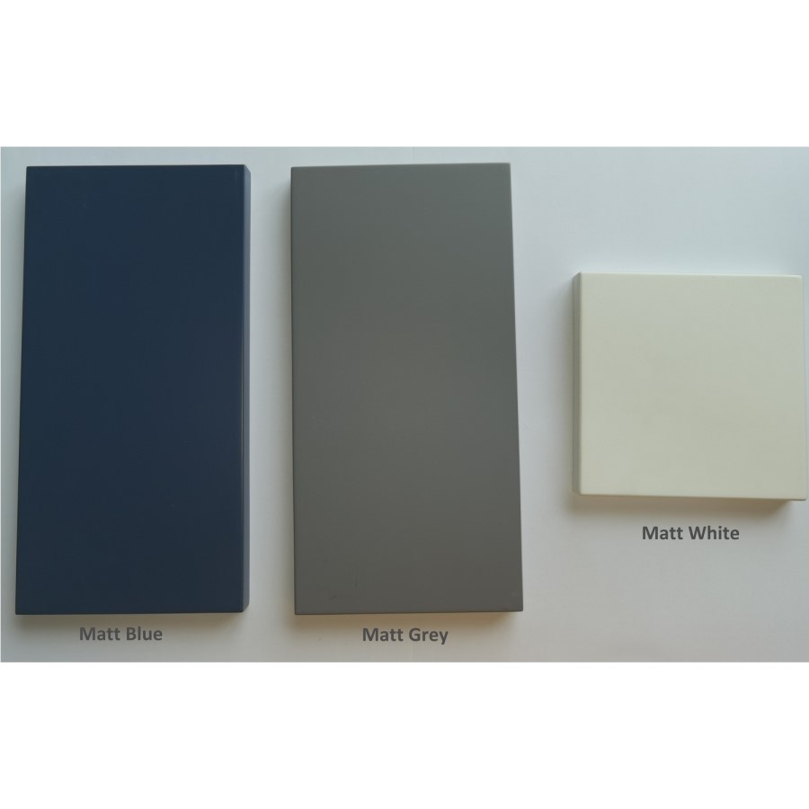 GRADE A1 - Traditional Tall Boy Bathroom Cabinet - Doors & Shelves - Matt White - Baxenden