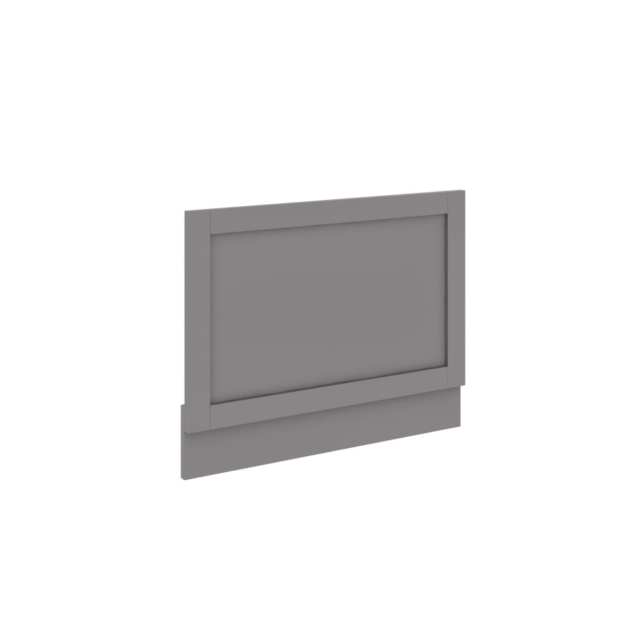 GRADE A1 - Baxenden Matt Grey 750mm End Bath Panel