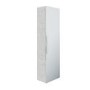 GRADE A1 - 400mm Concrete Mirrored Wall Mounted Tall Bathroom Cabinet - Sion