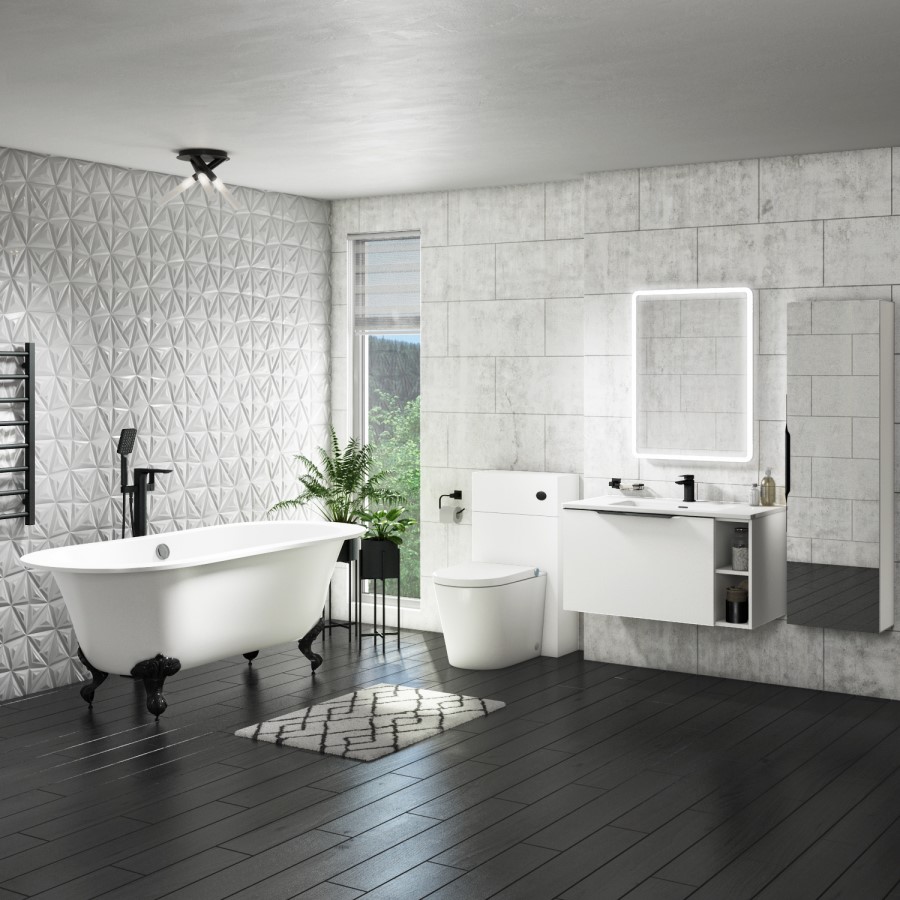 500mm Matt White WC Toilet Unit - Sion