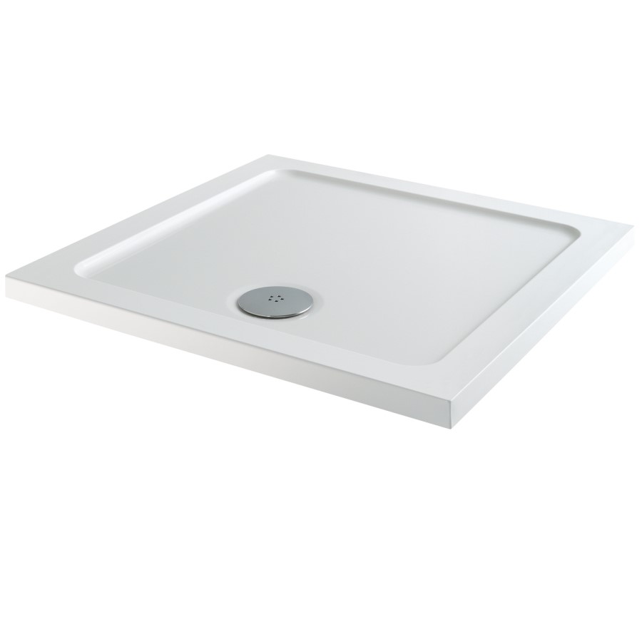 Square Low Profile Shower Tray 760 x 760mm - Slim Line