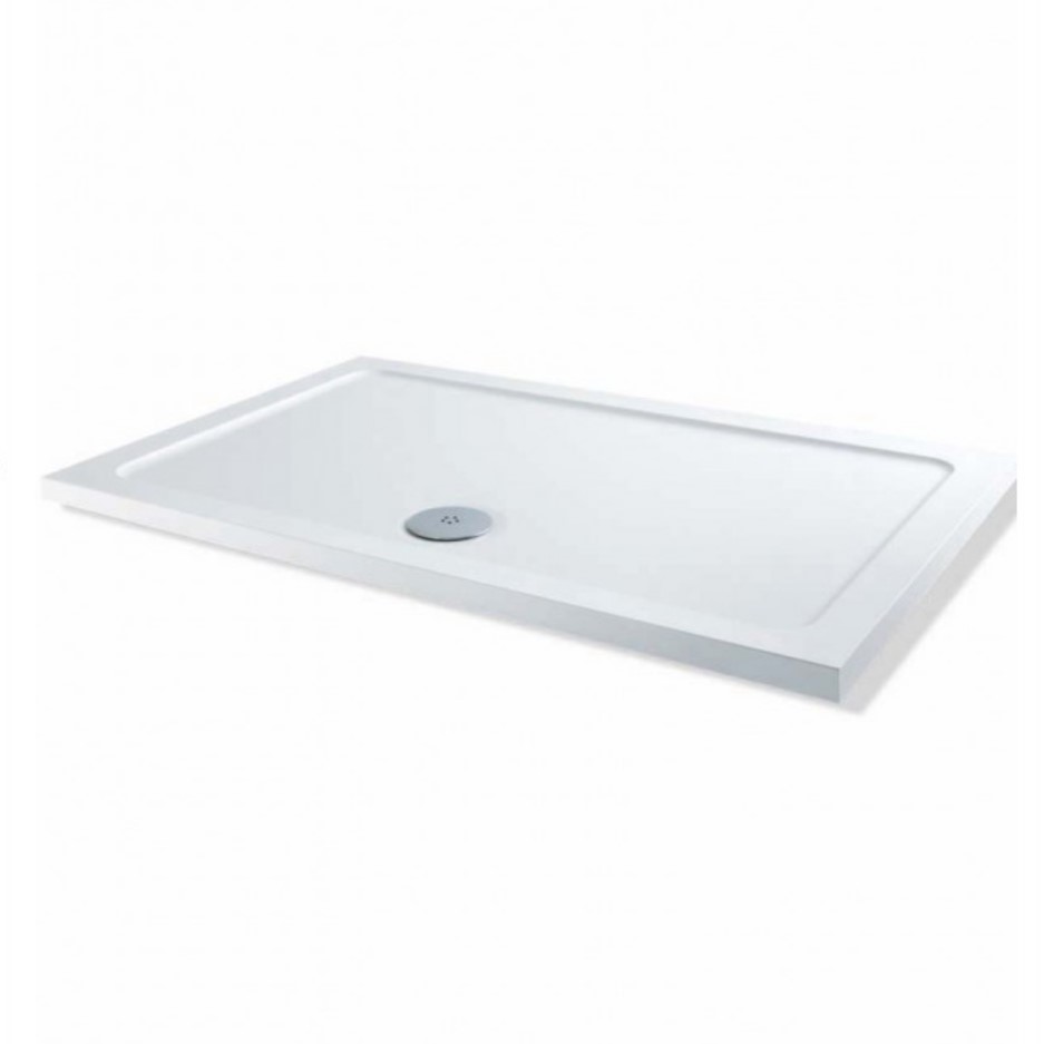 1100 X 700 Shower Tray Slim Line 1100 x 700 Rectangular Shower Tray - Better Bathrooms