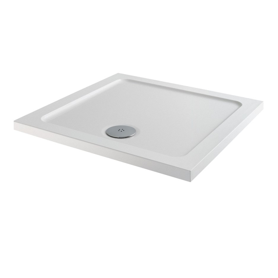 Slim Line AntiSlip 700 x 700 Square Shower Tray Better Bathrooms
