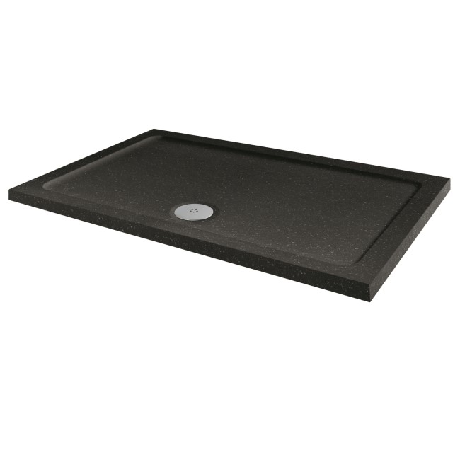 Slim Line Black Sparkle 1500 x 900 Rectangular Shower Tray Better