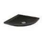Slim Line Black Sparkle 800 x 800 Quadrant Shower Tray