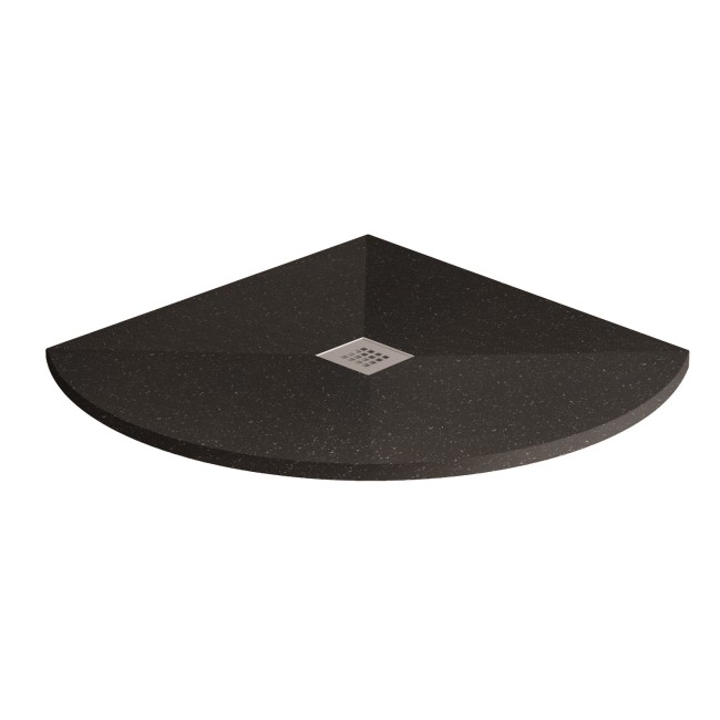 Slim Line Black Sparkle 900 x 900 Quadrant Shower Tray